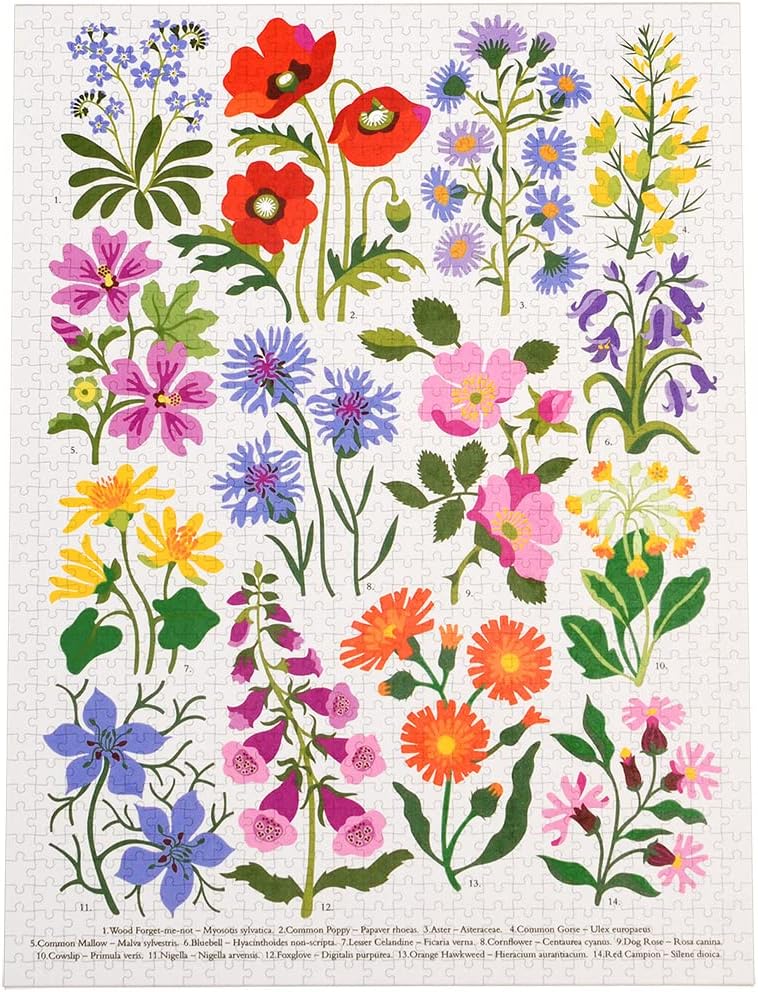Wild Flowers 1000 Piece Puzzle