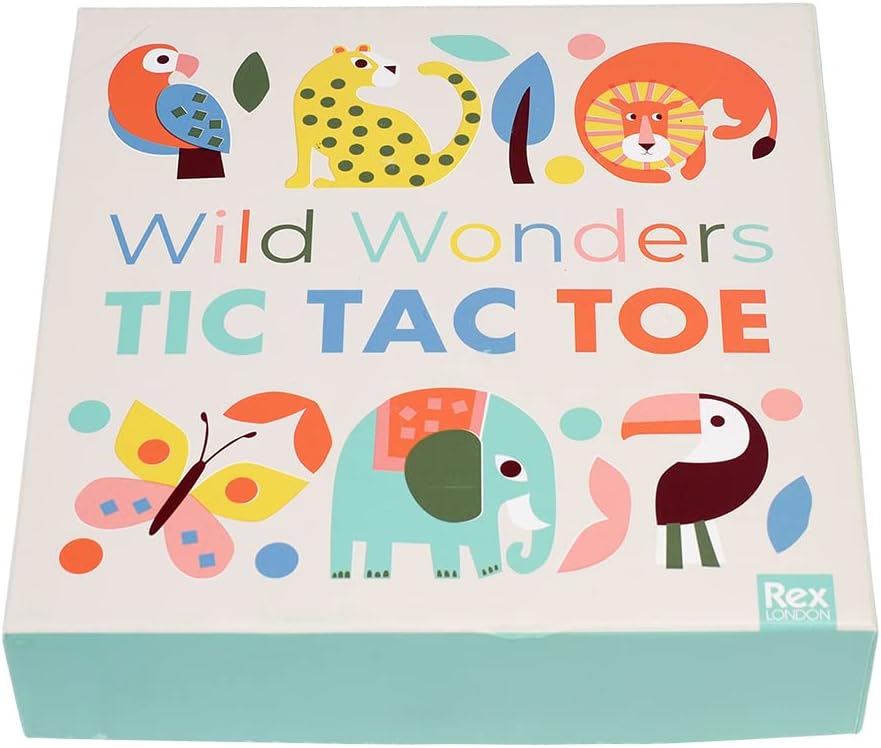 Wild Wonders Wooden Tic-Tac-Toe
