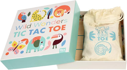 Wild Wonders Wooden Tic-Tac-Toe