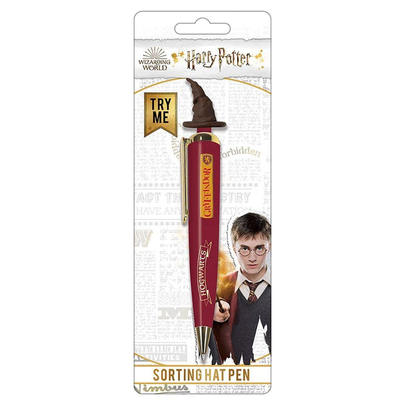 Harry Potter Stand Together Sorting Hat Pen (One Size) (Red/Yellow