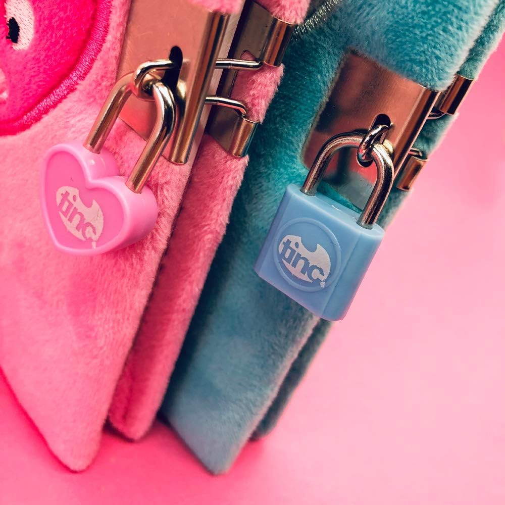 Tinc SGJOURBL A5 Snuggly Soft Touch Lockable Journal - Blue