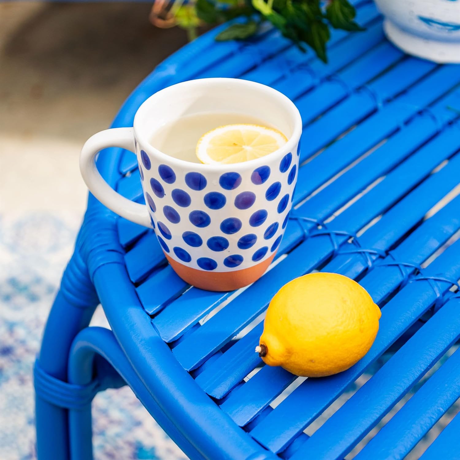 Sass & Belle Naxos Blue Spot Tall Mug