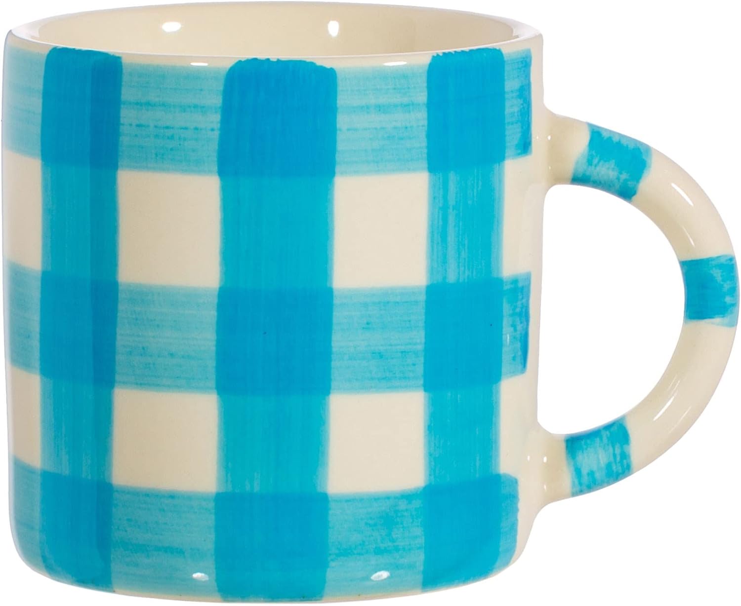 Sass & Belle Gingham Mug Blue