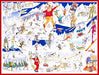 All Jigsaw Puzzles - Skiing By Tim Bulmer - 1000 Piece Puzzle For Adults, Large Puzzle 66cm X 50cm In Size. Challenging To Complete But Fun And Humorous