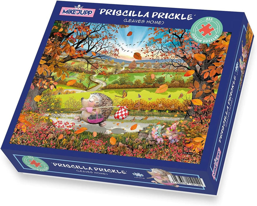 Puzzles For Adults - Pricilla Prickle - Mike Jupp 1000 Piece Jigsaw Puzzle | Made In Britain | Thick Puzzle Board | Cartoon Puzzles