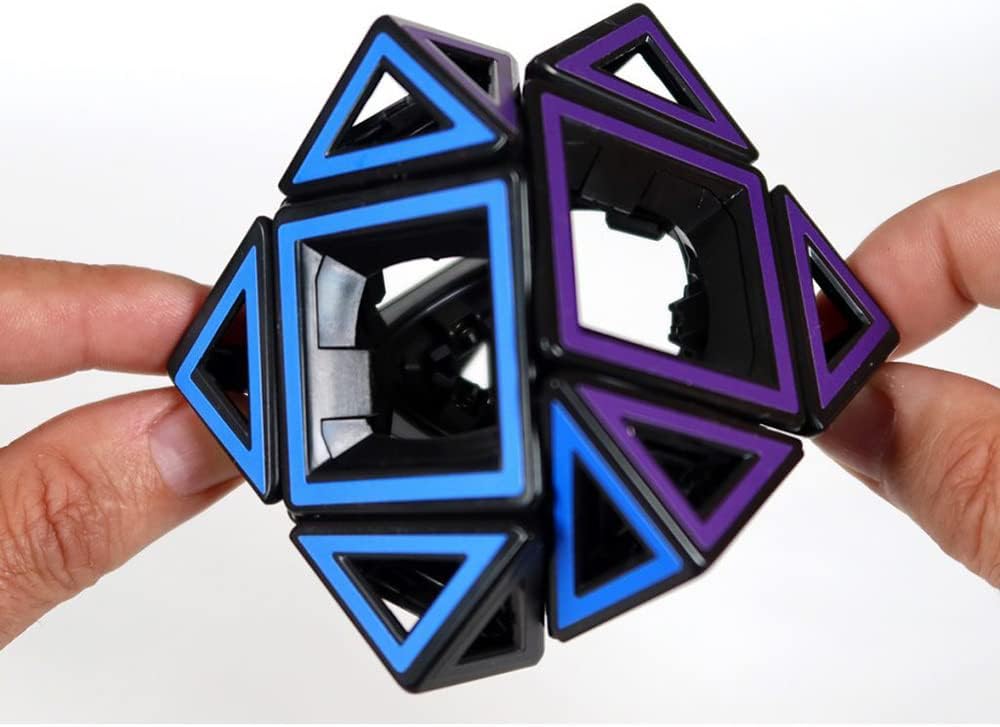 Recent Toys- Hollow Skewb Cube Rompecabezas, Multicolor (M5098
