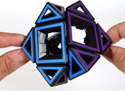 Recent Toys- Hollow Skewb Cube Rompecabezas, Multicolor (M5098