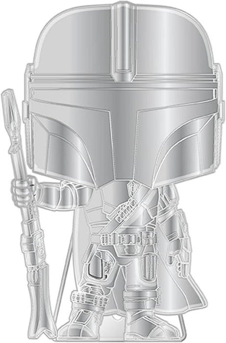 Funko Pop! Large Enamel Pin Star Wars: MANDO - the Mandalorian Enamel Pins - Cute Collectable Novelty Brooch - for Backpacks & Bags - Gift Idea - Official Merchandise - TV Fans