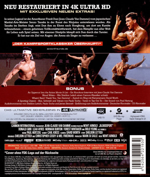 BLOODSPORT - EINE WAHRE GESCHICHTE (UHD-