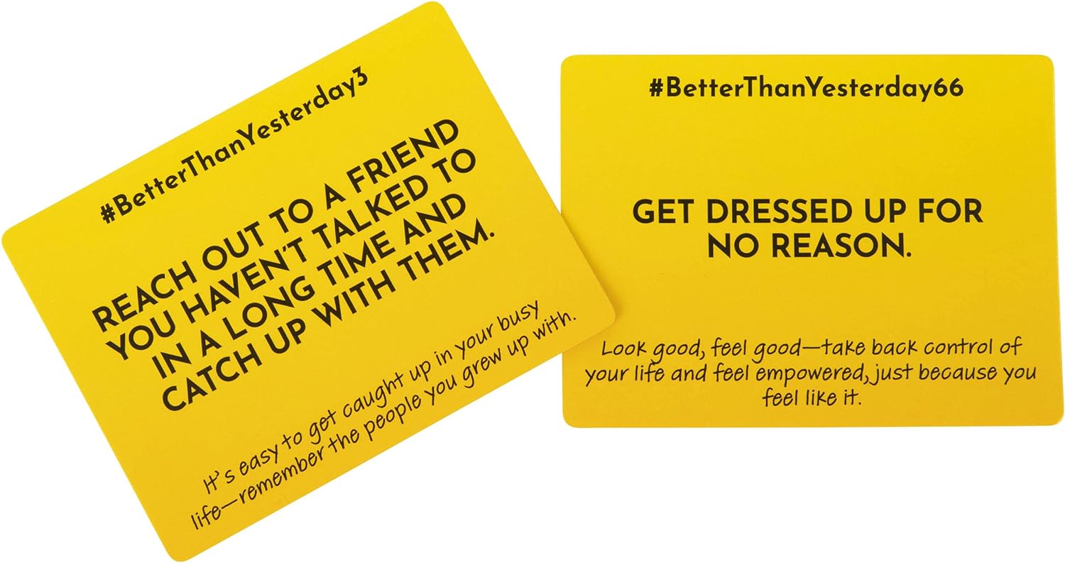 WHAT DO YOU MEME? Better Than Yesterday - A Mindfulness Game and Case Kenny, Creator of The New Mindset Movement, Yellow, One Size (BTY493)