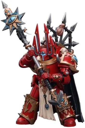 Chaos Space Marines Crimson Slaughter Sorcerer Lord in Terminator Armour - Warhammer 40K Action Figure by JOYTOY 1:18 Scale