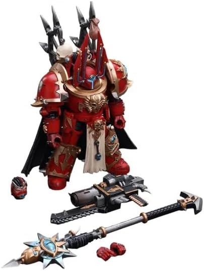 Chaos Space Marines Crimson Slaughter Sorcerer Lord in Terminator Armour - Warhammer 40K Action Figure by JOYTOY 1:18 Scale