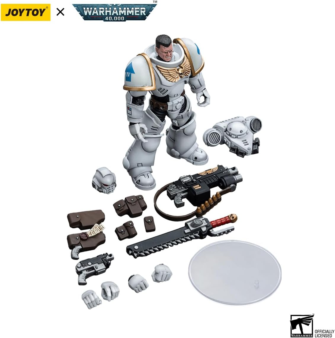 Joy Toy (CN) Warhammer 40k figurina 1/18 Space Marines Consoli bianchi Intercessori 1 12 cm