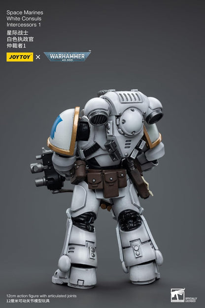 Joy Toy (CN) Warhammer 40k figurina 1/18 Space Marines Consoli bianchi Intercessori 1 12 cm