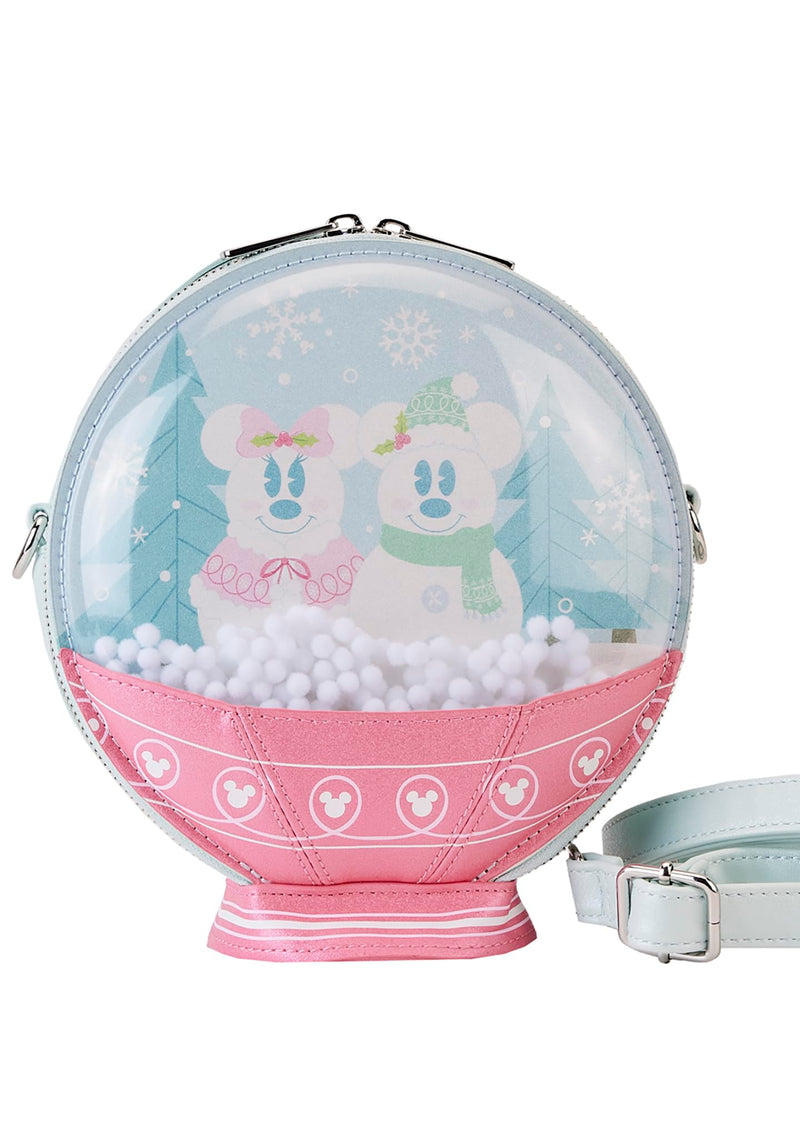 Loungefly x Disney Mickey & Friends Winter Snow Globe Crossbody Bag -Disney Lover Disneybound Christmas Holiday