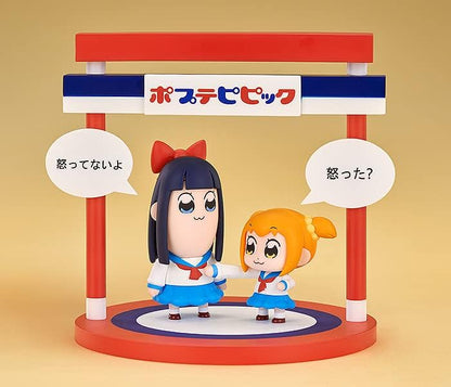Pop Team Epic Deformed Figure, Popuko and Pipi Bi, Non-scale, Plastic, Painted and Finished Figure