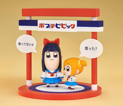 Pop Team Epic Deformed Figure, Popuko and Pipi Bi, Non-scale, Plastic, Painted and Finished Figure
