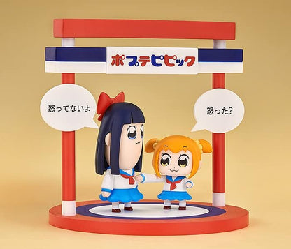 Pop Team Epic Deformed Figure, Popuko and Pipi Bi, Non-scale, Plastic, Painted and Finished Figure