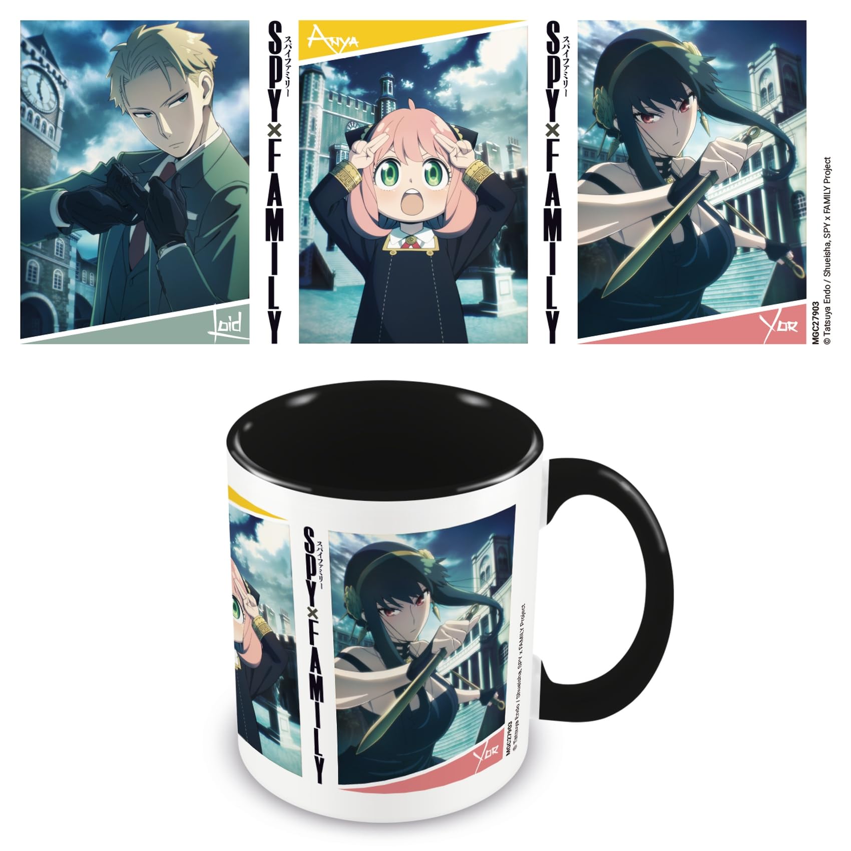 Pyramid International Spy X Family Mug (Spy X Family Coloured Design) 11oz Ceramic Coffee Mug, Cups and Coffee Mugs for Men, Mugs for Women and Mugs for Kids - Official Merchandise