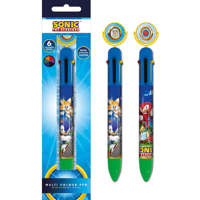 SONIC THE HEDGEHOG (RING SPIN) MULTI COLOUR PEN