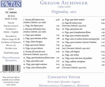 Gregor Aichinger: Virginalia, 1607