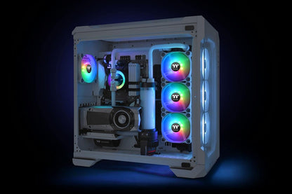 Thermaltake Pure 12 ARGB Sync Radiator Fan White TT Premium Edition 4-pin PWM Radiator Fan 3 Pack