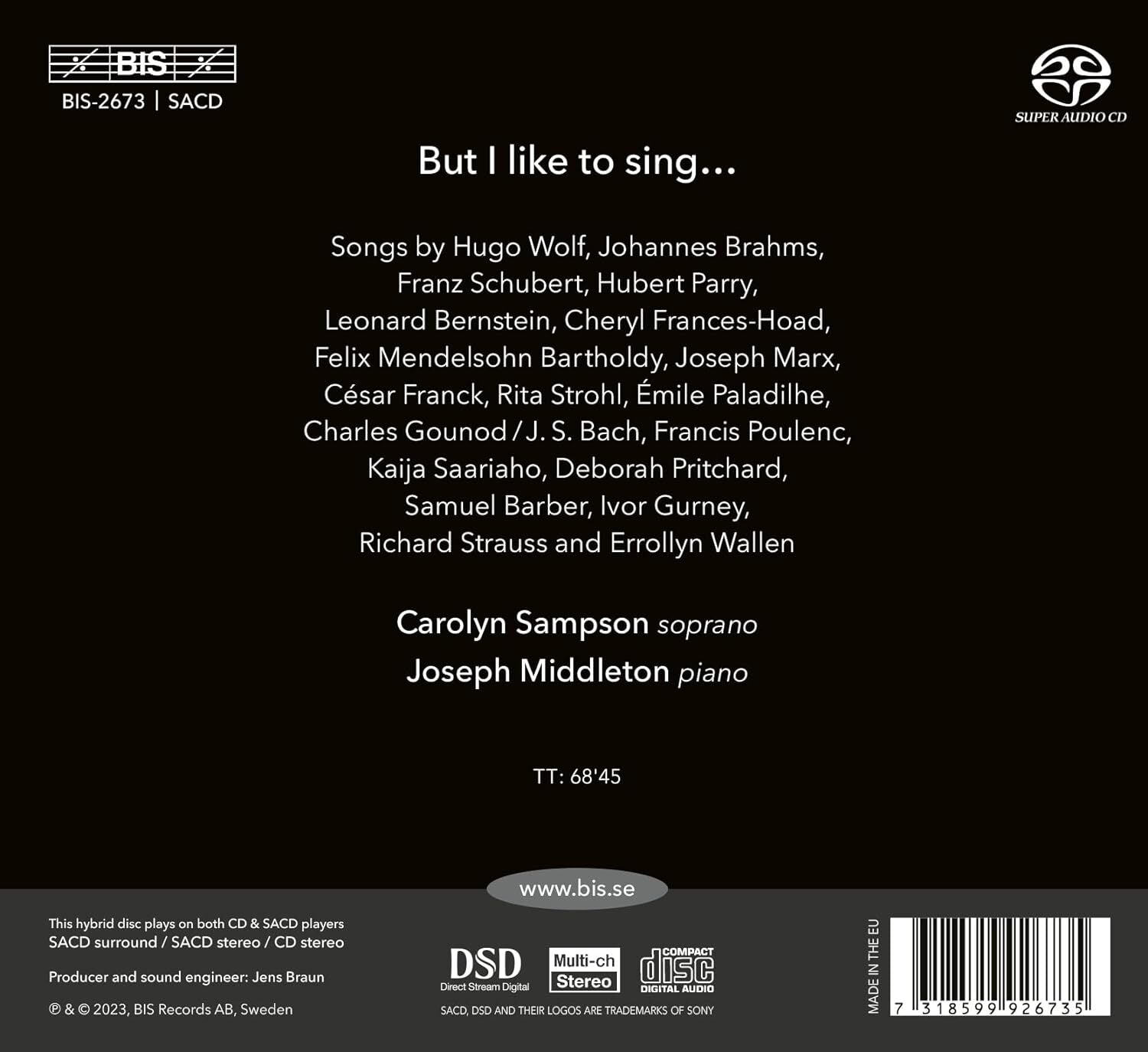 But I Like to Sing...