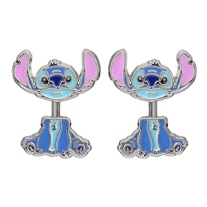 Disney Lilo and Stitch Blue and purple costume enamel earrings EH00073RL One Size