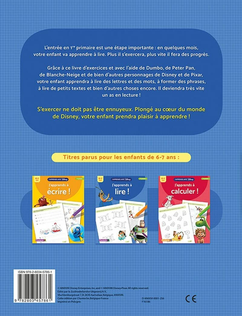Disney J'apprends avec - J'apprends à lire ! (6-7 a.): 1re primaire - 6-7 ans (J'apprends avec Disney)