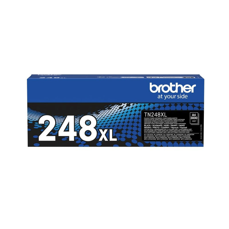 BROTHER TN-248XLBK Toner Cartridge, Black, Single Pack, High Yield, Includes 1 x Toner Cartridge, Genuine Supplies