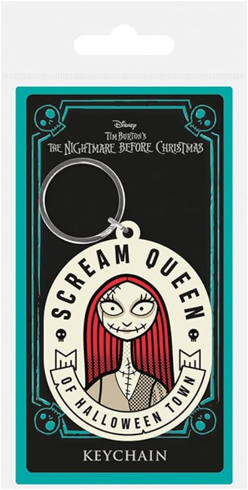 Nightmare Before Christmas Scream Queen Of Halloween Town Keyring One Size Cream/Black/Red