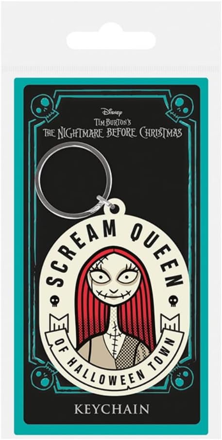 Nightmare Before Christmas Scream Queen Of Halloween Town Keyring One Size Cream/Black/Red