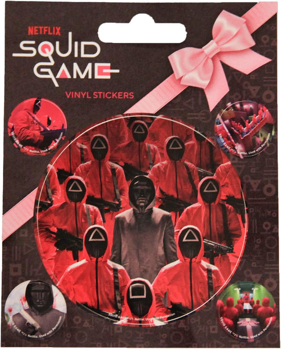 Set of 5 Squid Game Vinyl Stickers Gadget Decals