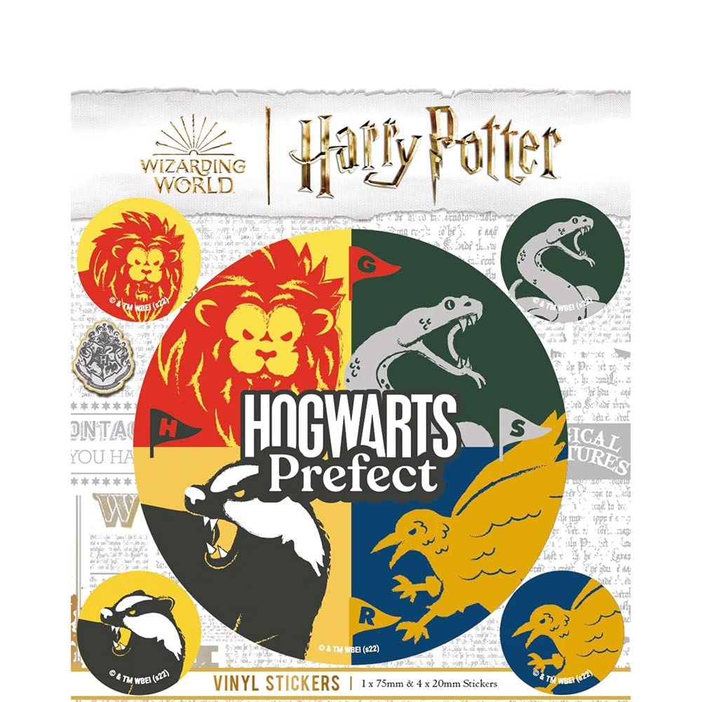 Harry Potter Vinyl Hogwarts Houses Stickers (Pack of 5