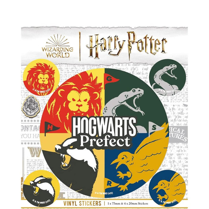 Harry Potter Vinyl Hogwarts Houses Stickers (Pack of 5
