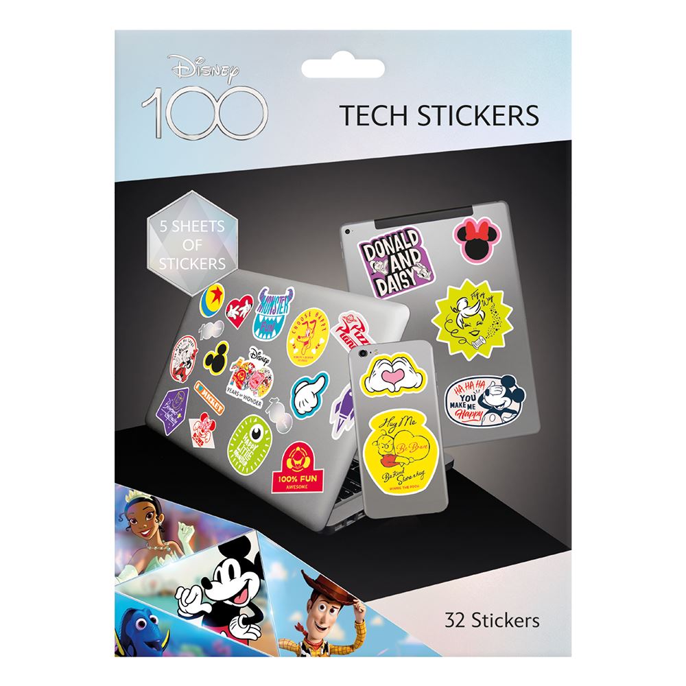 D100 (HAPPY FACES) TECH STICKER PACK