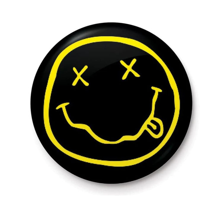 Nirvana Smiley Face Logo Button Badge