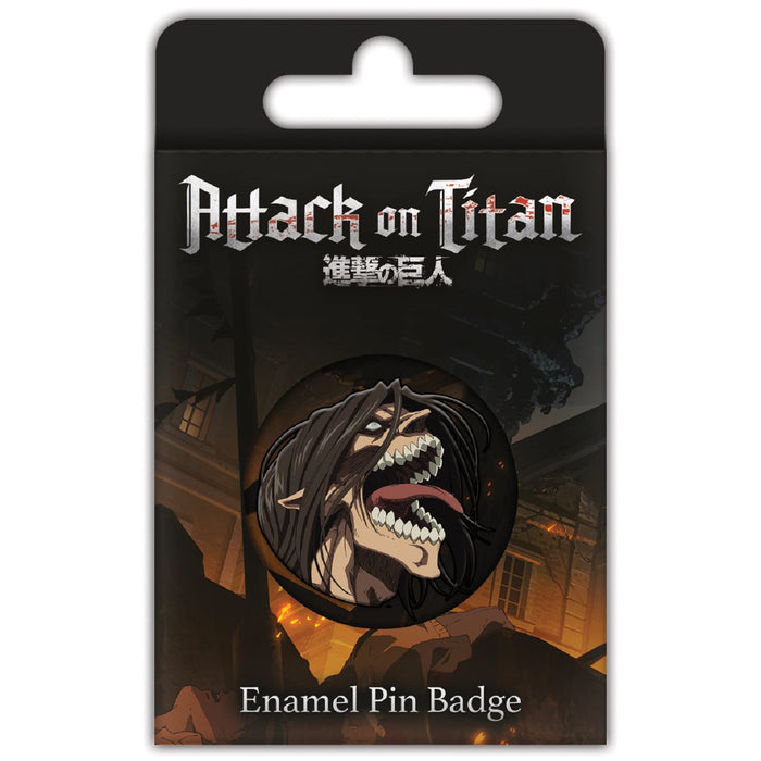 Attack on Titan Enamel Pin Badge (Attack Titan Design) 1.5cm x 3cm - Official Merchandise