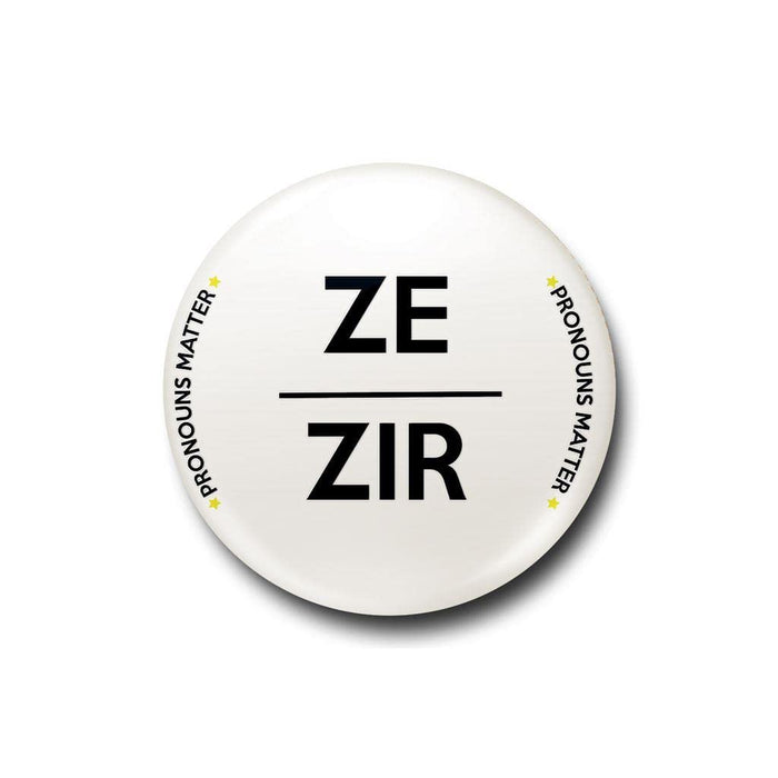 Pyramid International Ze/Zir Badge (One Size) (White/Black)