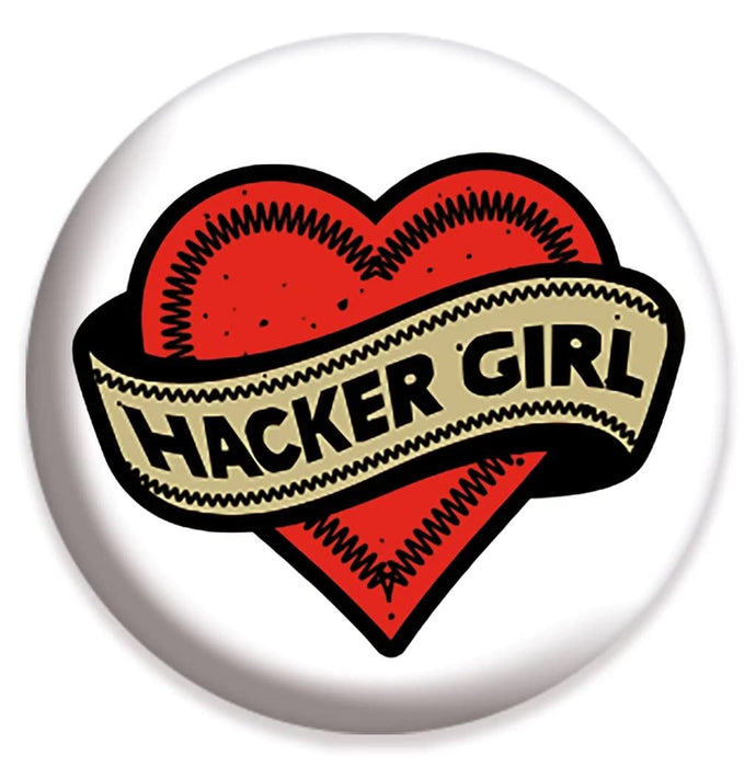 Stranger Things 4 Hacker Girl Button Badge