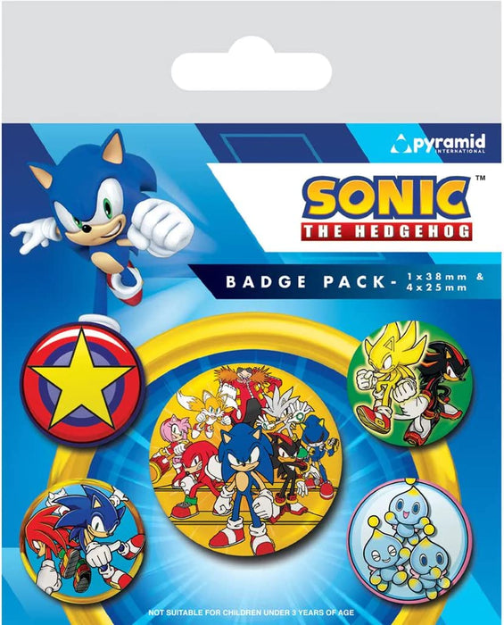 Pacchetto di spille Sonic The Hedgehog (Speed Team