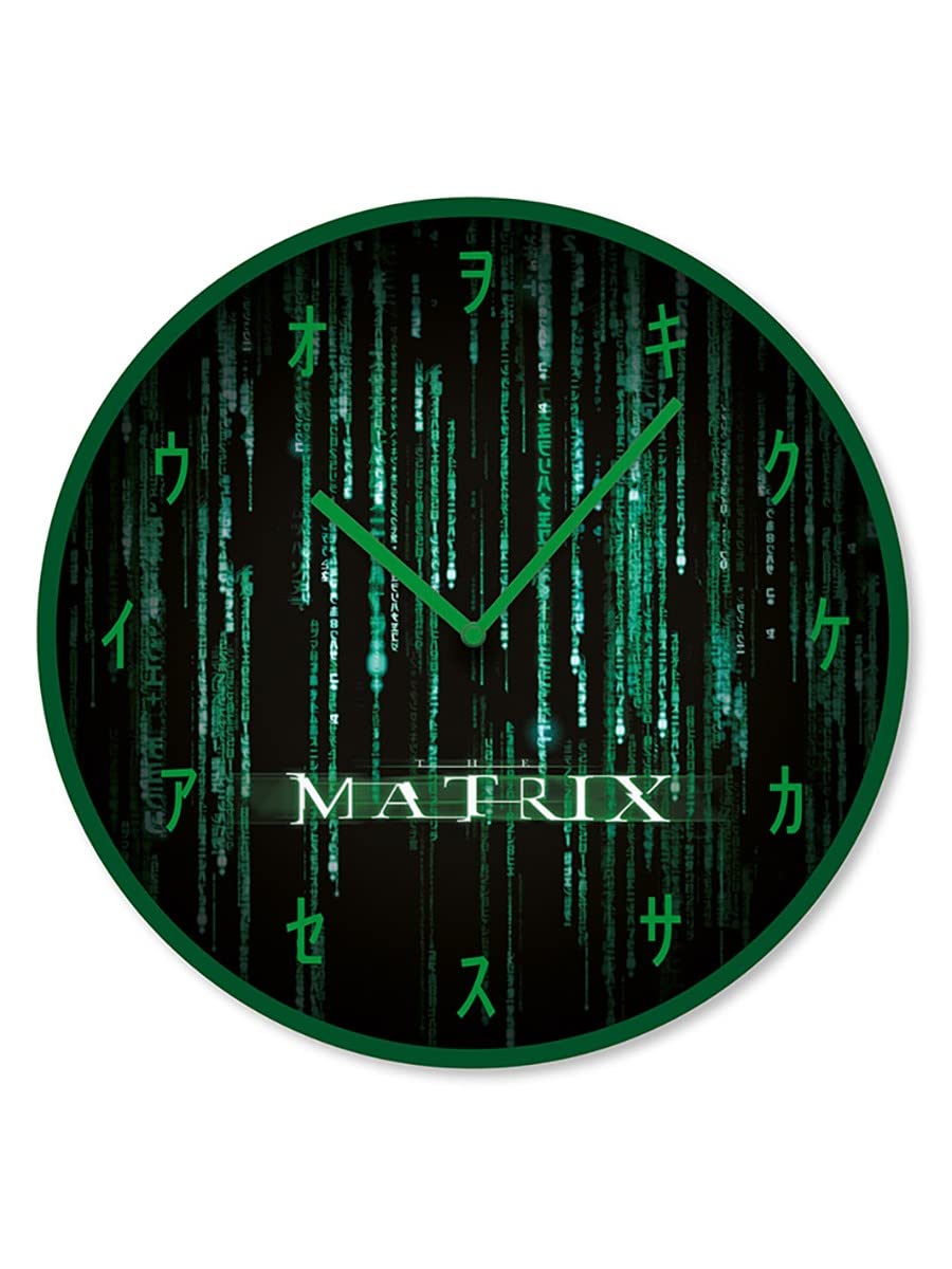 Pyramid International The Matrix Wall Clock (Matrix Code) 25cm Diameter - Official Merchandise 25cm Diameter Nc
