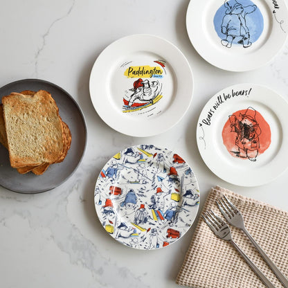 PADDINGTON BEAR SIDE PLATES X 4