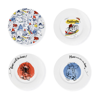 PADDINGTON BEAR SIDE PLATES X 4