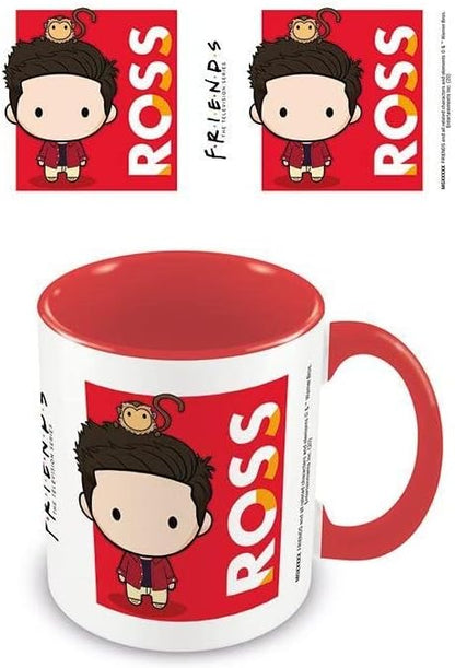 Friends - Kaffeebecher, Chibi (Einheitsgröße) (Rot/Weiß