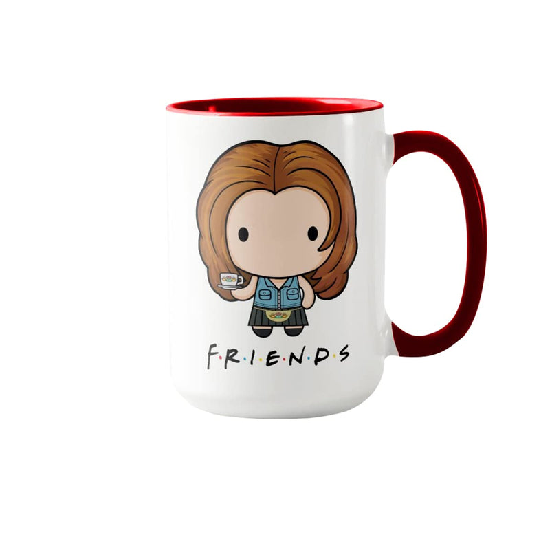 Friends - Kaffeebecher, Chibi (Einheitsgröße) (Rot/Weiß