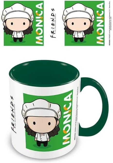 Friends - Kaffeebecher, Chibi (Einheitsgröße) (Weiß/Grün