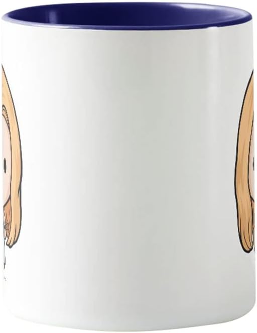 Friends - Kaffeebecher, Chibi (Einheitsgröße) (Weiß/Marineblau/Blau