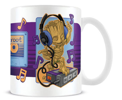 Pyramid International Guardians of The Galaxy Mug in Presentation Gift Box (Groot Cassette Design) 11oz Ceramic Mug - Official Merchandise