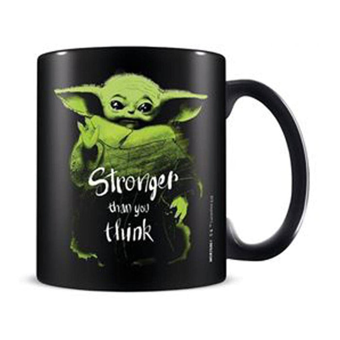 Star Wars: The Mandalorian Stronger Than You Think Tazza (Taglia Unica) (Nero, Verde